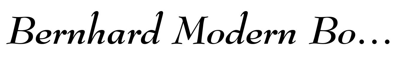 Bernhard Modern Bold Italic